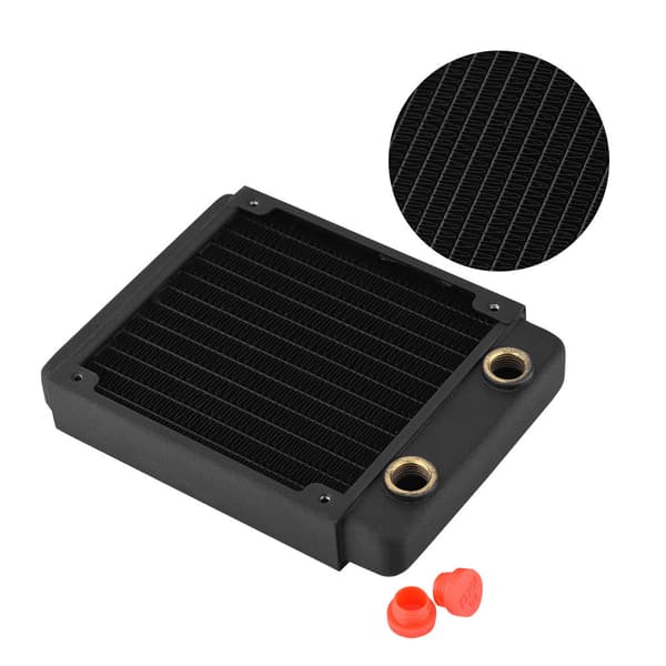 Vätskekopparvärmeväxlare för datorvattenkylningssystem (120 mm)