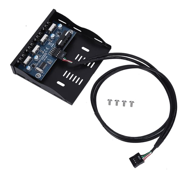 USB 2.0 Floppy Bay 9-pins til 4-grensesnitt USB 2.0 HUB