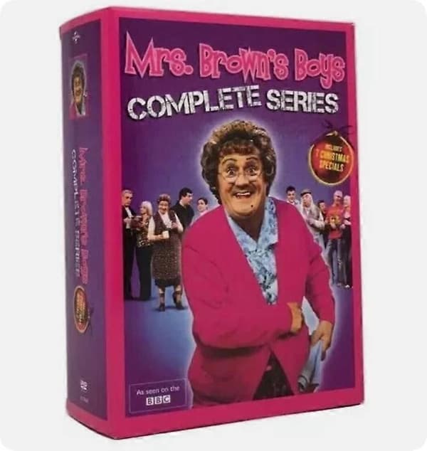 【BQ】Mrs. Brown's Boys Komplet TV-serie DVD 8-disc engelsk version boks sæt