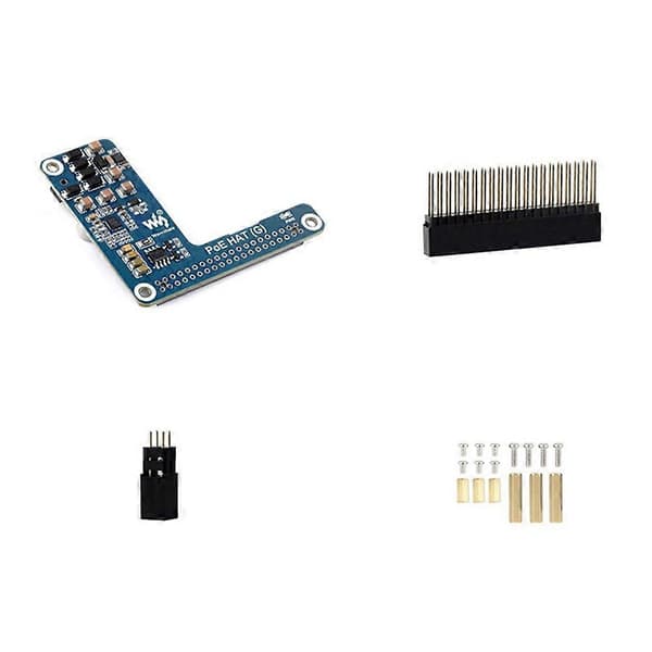 【BQ】Waveshare PoE HAT(G) för Raspberry Pi 5 Power over Ethernet expansionskort 5V 5A Stöder 802.3af/At nätverksstandard för RPi 5