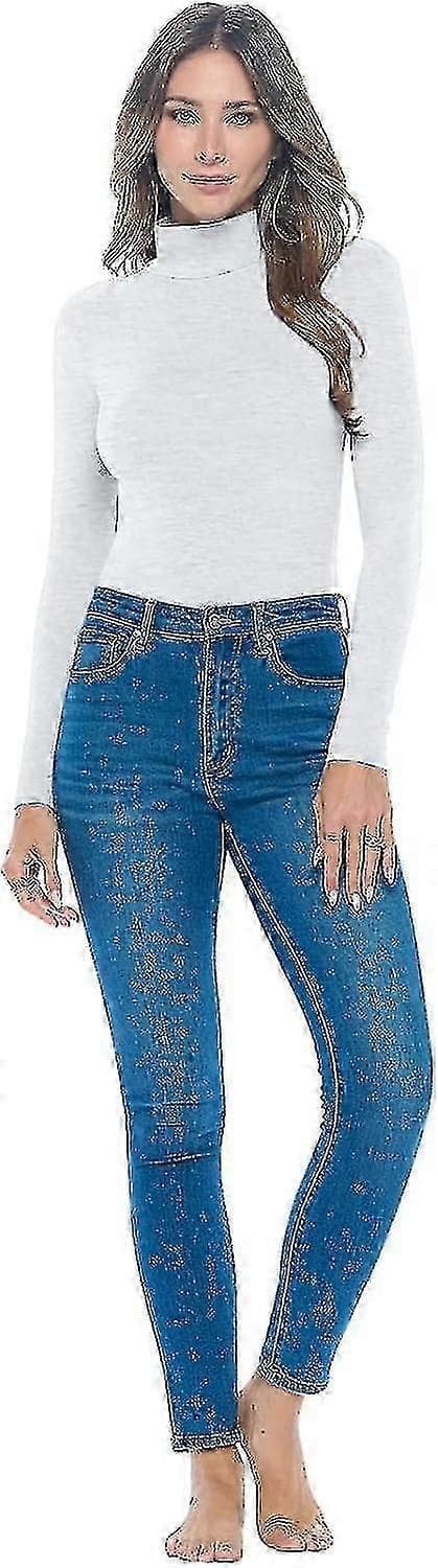 Ärm Hals Dräkt Andningsbar Stretch Heather Grey XX-L
