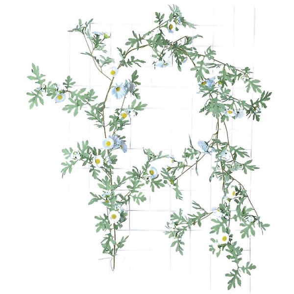 Simulering Small Daisy Rattan Boligudsmykning i europæisk stil Pastoral stil Krysantemum Vine Vinding Simulering Blomst Silke Blomst blue