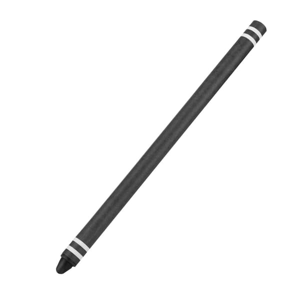 Ekstra lang stylus i farveblyantform til touchskærm mobil tablet sort