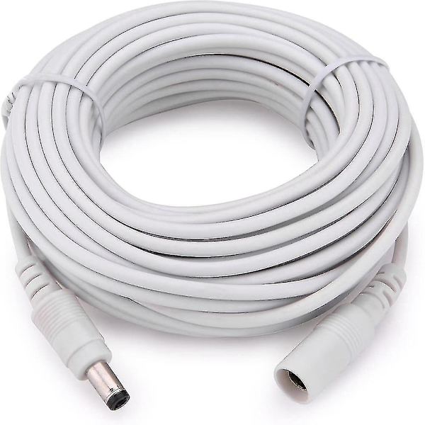 Dc 12v Power Adapter Extension Cable Extend Wire 0.5M White