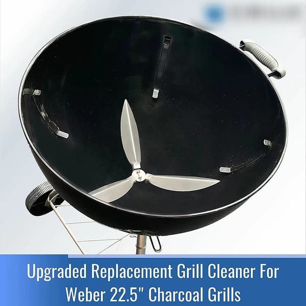 【BQ】Weber 22-tums One-Touch askrengöringssystem, passar Master-Touch/Performer/Original Series Grillar Silver-FF-