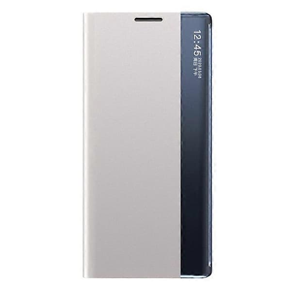 Kompatibel med Samsung Galaxy S21 Ultra 5G Vinduesetui PU Læder Stativ Grey