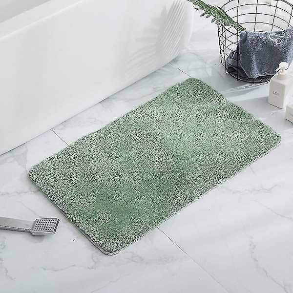 Badematter Sklisikker dusjmatte Absorberende liten teppedørmatte Inne i kjøkkentepper green 50*80cm