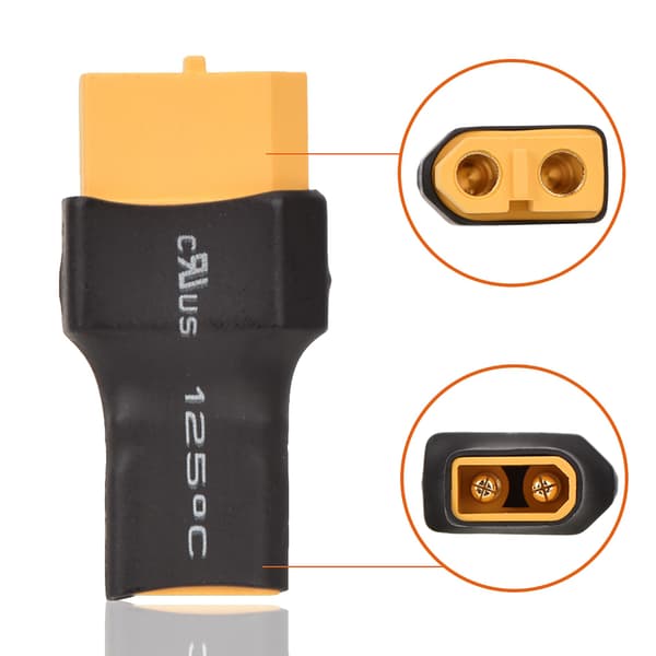 XT60 til XT30 Trådløs Koblingsadapter RC Modell Fly Quadcopter Deler