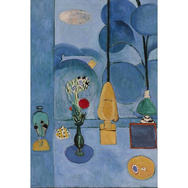 Sininen ikkuna-henri Matisse maailman klassisen taiteen jäljennökset, moderni HD- print , kanvasvedokset seinätaide kodin sisustukseen (kehystämätön) 50x75CM NO Framed