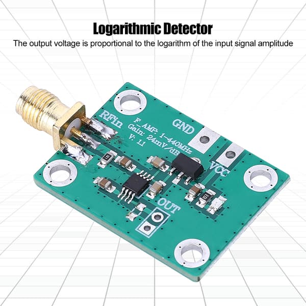 RF Logaritmisk Detektor Plade AD8310 1‑440MHz Effekt Tester Meter Elektronisk Komponent