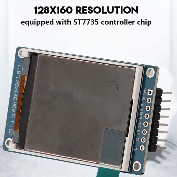 Farge LCD-skjerm Display Modul - 1,8 tommer, 128x160 TFT Kontroller