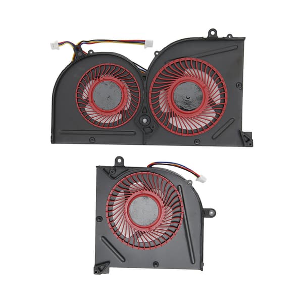 CPU GPU Køleventilator 4 Pin Hurtig Varmeafledning Laptop Køleventilator til MSI GS63VR til GS63 til GS73 til GS73VR til MS 17B1 CPU+GPU