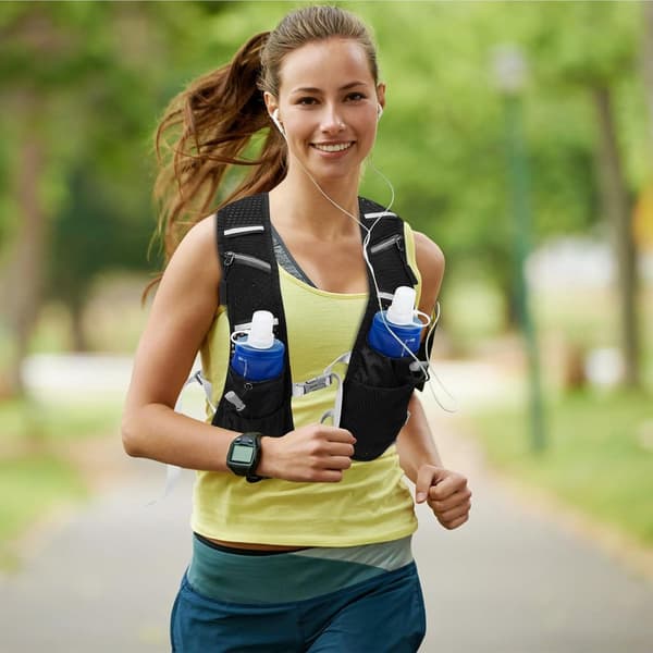 【BQ】Løpevest, Løpevest med drikke, Løpevest med drikkeholder, Refleksvester for løping, Funksjonell løpevest