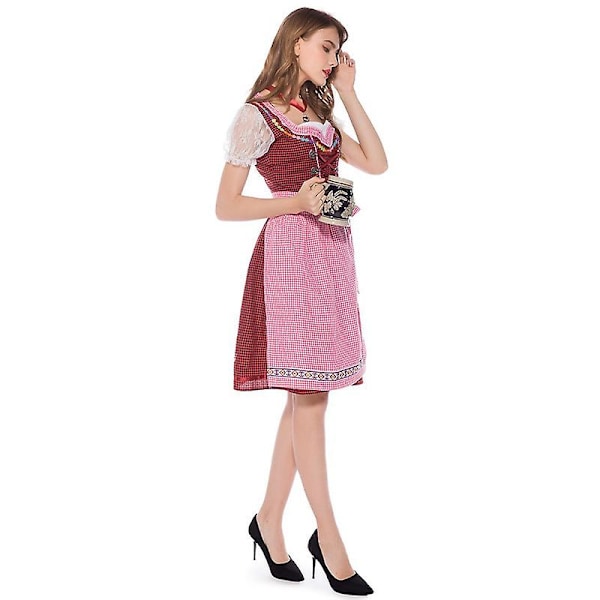 Øl Uniform Rollespil Ølpige Restaurant Servitrice Maid Performance Costume XL XL