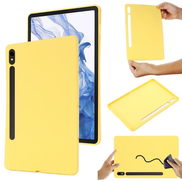 Stilig deksel for iPad Air 4 10.9\" 2020/Air 5 Gult flytende silikon