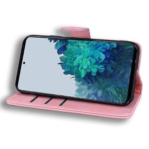 Plånboksfodral för S21 Fe 5g PU-flipfodral Mandala Light pink