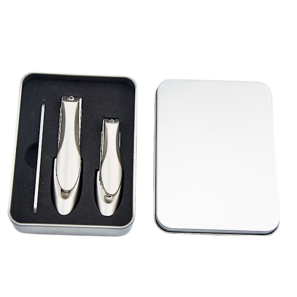 Anti-stänk Mantis Nagelklippare Set Champagne Nagelklippare Manikyr Stor hushålls Nagelklippare i rostfritt stål Presentförpackning Mantis three-piece set