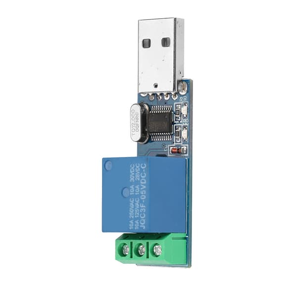 USB Relémodul MCU PC USB Smart Kontrollbryter Jog Selv Låsende