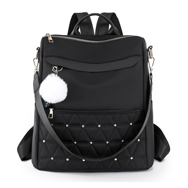 Travel Daypack Ryggsäck Fashion Double Strap Shoulder Bookbags For Women Girl Black