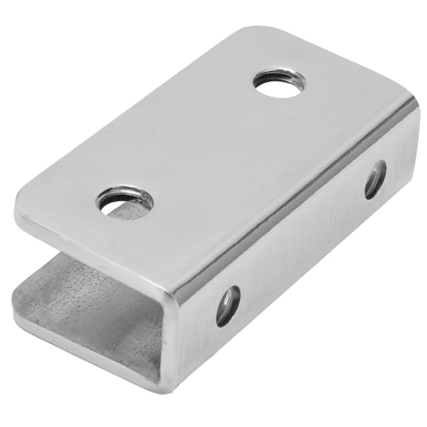 Rektangulær Glasfiksérclips 304 Rustfrit Stål Glasklemmeholder til 8‑12 mm Glas