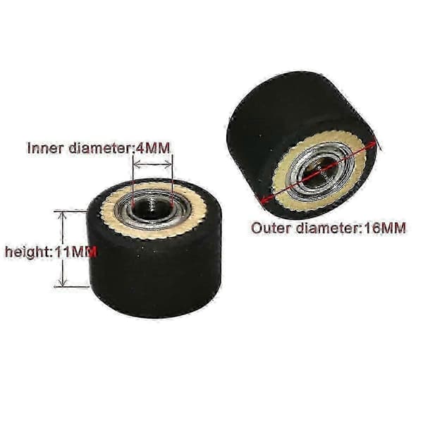 5 stk. Hq Pinch Roller 4x11x16mm Plotter Cutter Roller til Gcc Rabit Pcut Mimaki Graphtec Iolion Cutter Plotter - L