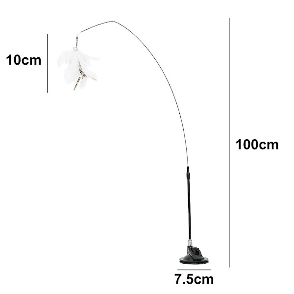 Cat Toys Interactive Feather Toys Sugkoppar Husdjur inomhusleksaker