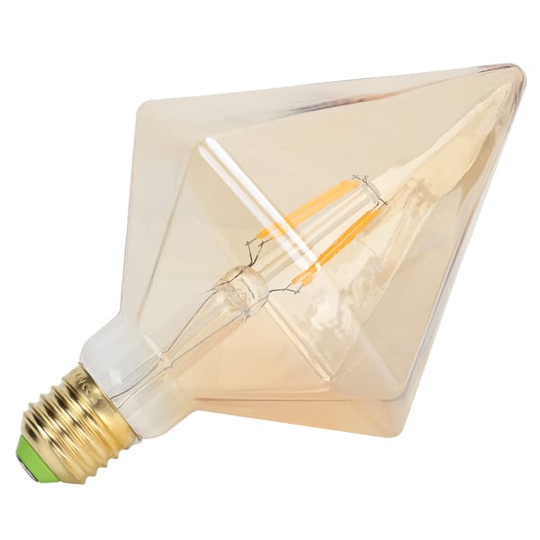 LED-glødepære retrostil pyramideform 4W E27-pære for hjemmebelysning varmt lys