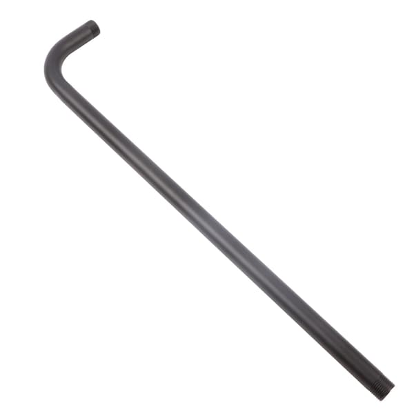 Dusjarm Rustfritt Stål Dusjhode Forlengelsesrør Baderom Dusj Hardware Tilbehør Svart 52cm