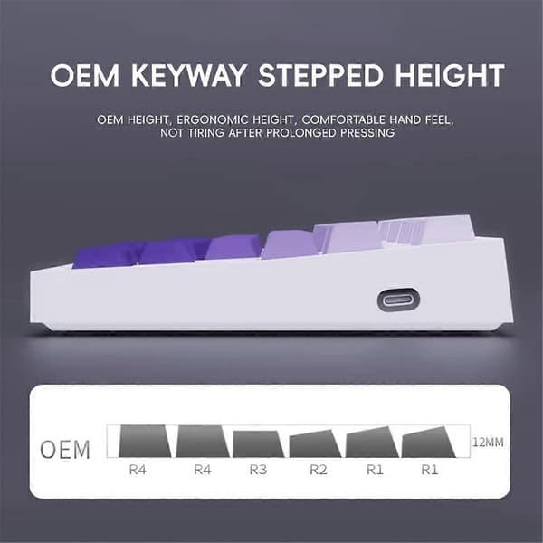 PBT Keycaps Sidegraverte Taster for Mekanisk Gamingtastatur A