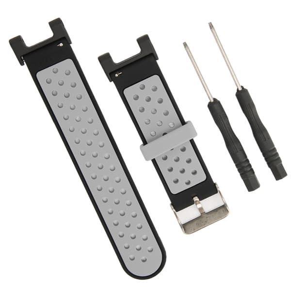 Ventilerat spännstift-armband i silikon för Amazfit TRex Pro-klocka (svart grå)