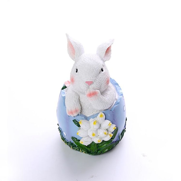 Påskehare Ornament Spring Home Decor Bunny figurer Blue