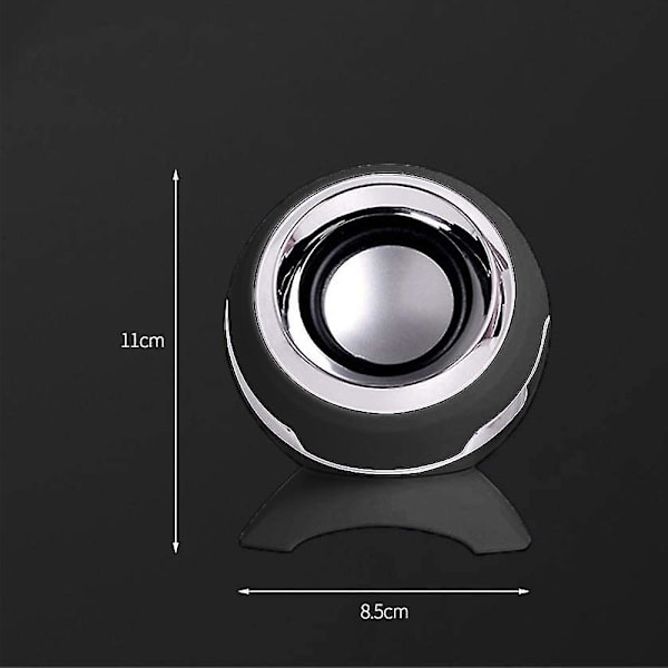 Tietokoneen USB-virtakaiuttimet Mini pöytätietokoneen kaiuttimet Hifi-äänellä, ylivertainen stereoääni, kaksoistorvi, täydellinen tietokoneelle, kannettava tietokone