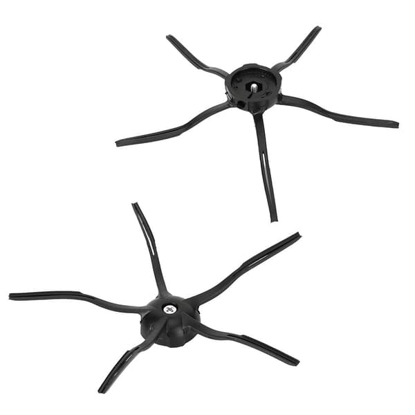 Sidebørsteutskiftningstilbehør for Xiaomi Roborock S6 S5 E35 E2 Svart