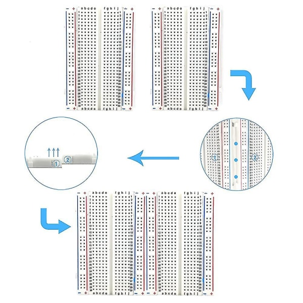 5 st Breadboard/mini Breadboard/experimentbräda 400 Hål