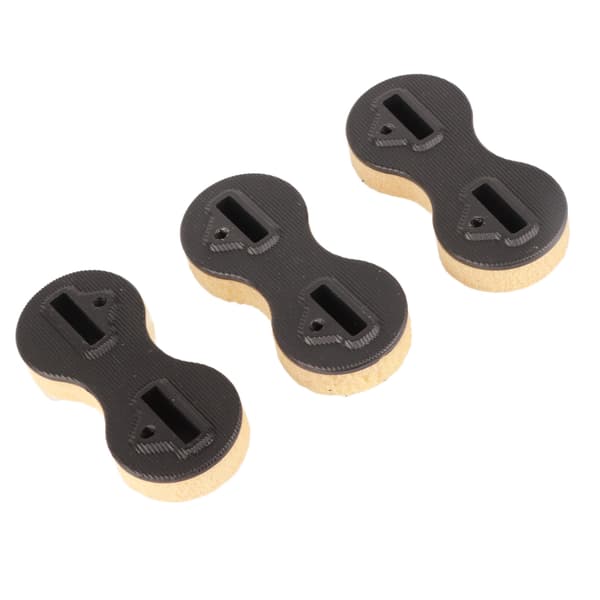 3 stk. PVC Surfebrett Finneboks Rund Koppform Ni Graders Sidefinner Plugger