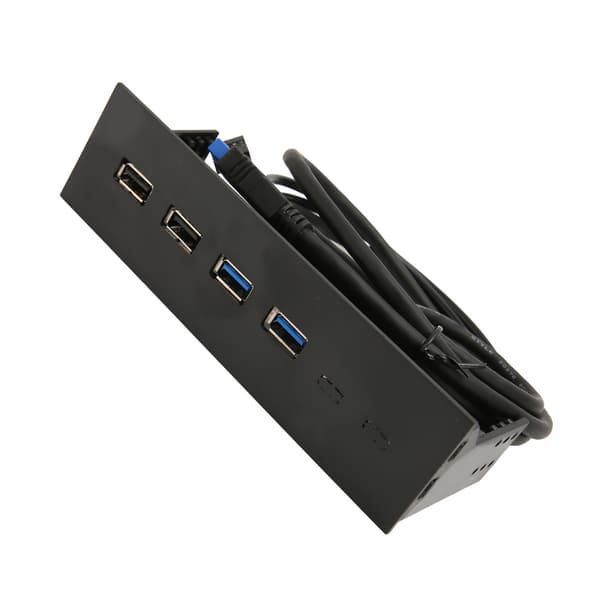 USB Frontpanel 2 USB2.0 2 USB3.0 Høyhastighetsoverføring 5.25in Datamaskinutvidelseskort 4 porter