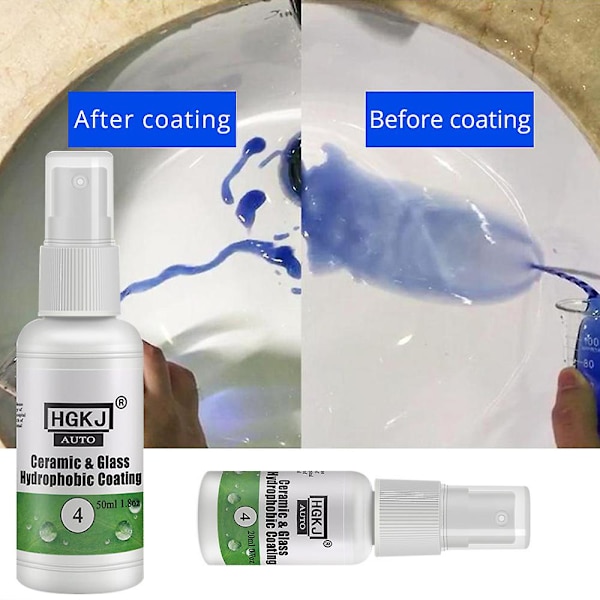 Hgkj-4 Keramiskt Glas Nano Hydrofob Beläggning Anti-regn 20/50ml Vindruta Regntätt medel Spray Bil Remover Polish Tillbehör 50ML
