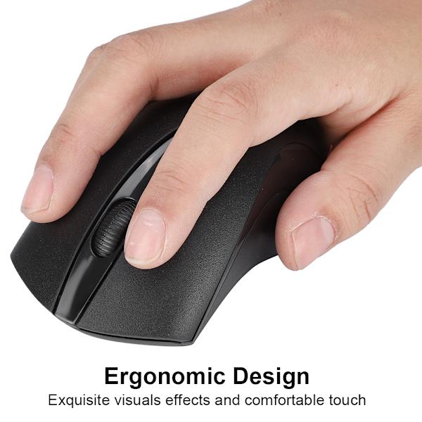 Trådløs Smart Optisk Mus Ergonomisk Design til Laptop Desktop