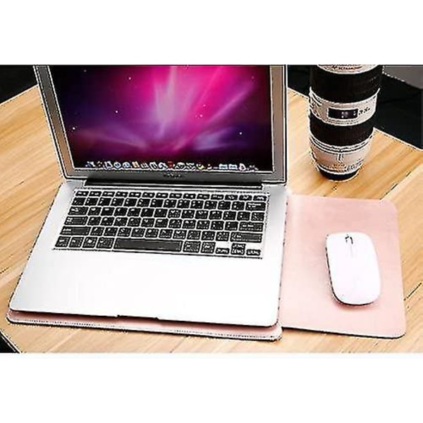 Mikrofiber lær laptop-sleeve Slim Case Cover Luxury Pu-lærveske Elagant beskyttende deksel Integrert musematte Kompatibel med Macbook Pro Pro