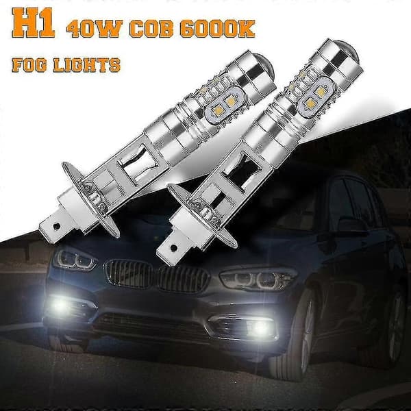 4 kpl H1 LED-ajovalot sumuvaloihin 6000k supervalkoinen 200w