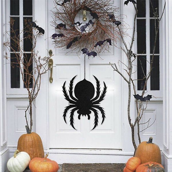 Halloween-juhlakauhu Black Spider Outdoor Garden Scary Decoration Prop 408