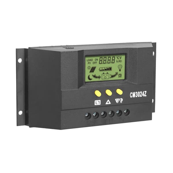 CM3024Z PWM Solar Charge Controller LCD Display Solpanel Intelligent Regulator 12V 24V30A