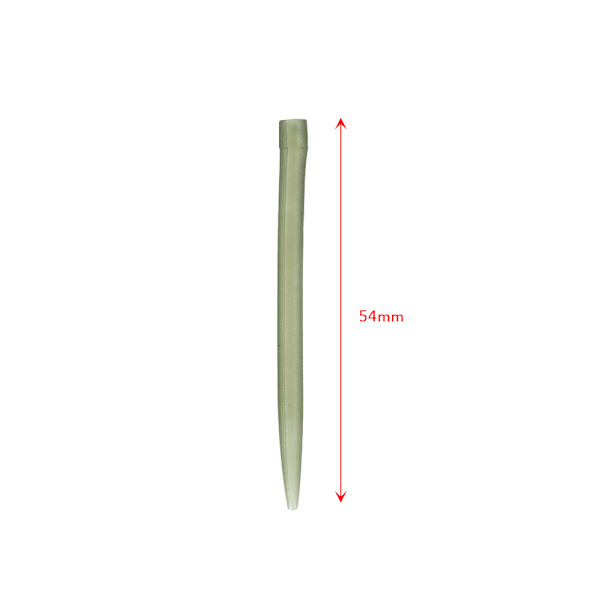 30 stk. 54 mm Anti-Tangle gummislanger for karpefiskekroker og grovfiskeutstyr