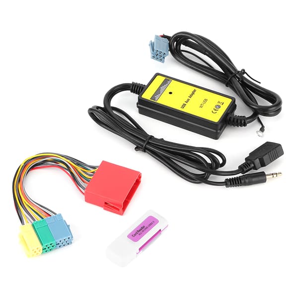 8Pin CD Changer Adapter 20Hz‑20KHz MP3 USB Audio Bil AUX Interface Passer til Seat