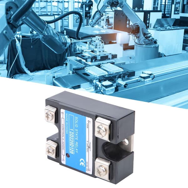 Solid State Relay DC SSR Inngang 3-32VDC Last 5-220VDC Kontrollrelé (120A)