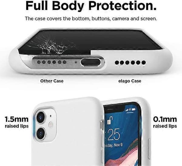 Mobildeksel kompatibelt med iPhone 11 White