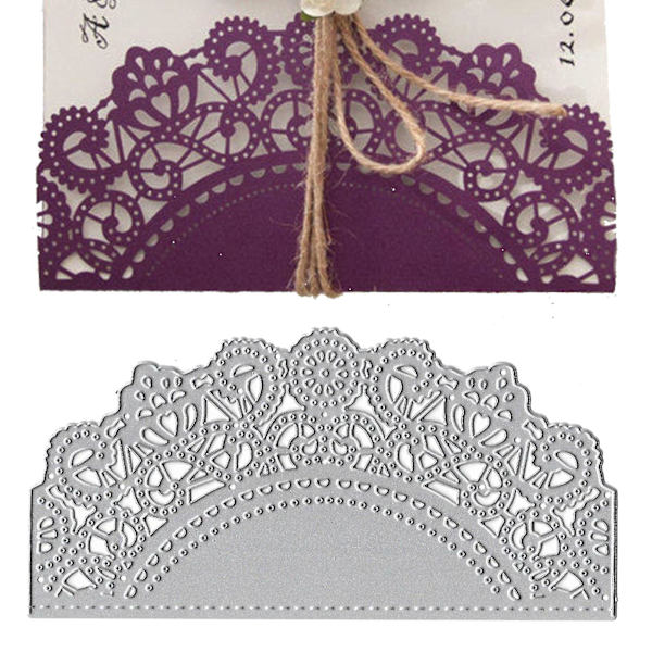 Blonder Blomster Cut Die Form Diy Scrapbog Prægning Papir Craft Punch Stencil