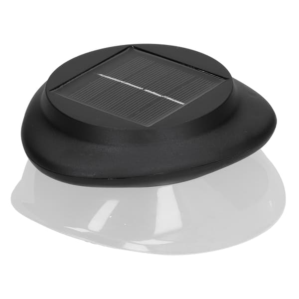 Solarlys 9LEDs IP55 Vanntett 6500K Hvitt Lys Solcellelampe Sensor Hagelampe for Hagegjerde Utendørs