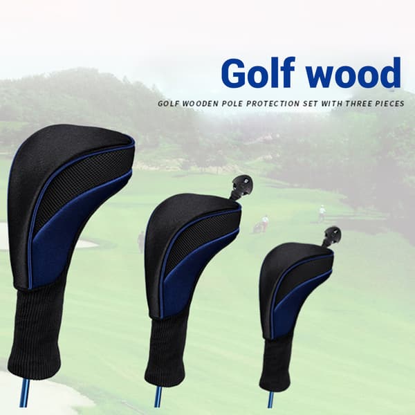 3 st Golf Driver Fairway Wood Head Covers Set 1 3 5