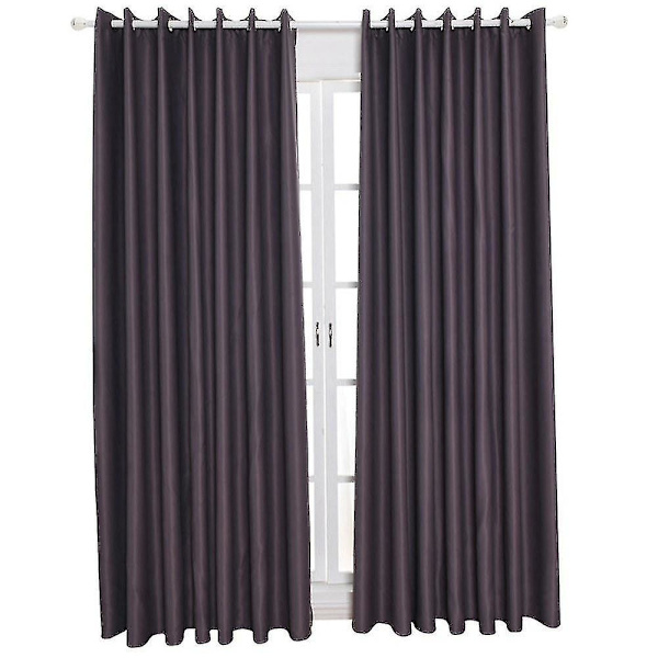 Thermal Insulating Room Darkening Curtains Dark gray
